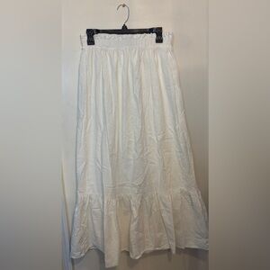 Princess Polly White Tiered Maxi Skirt